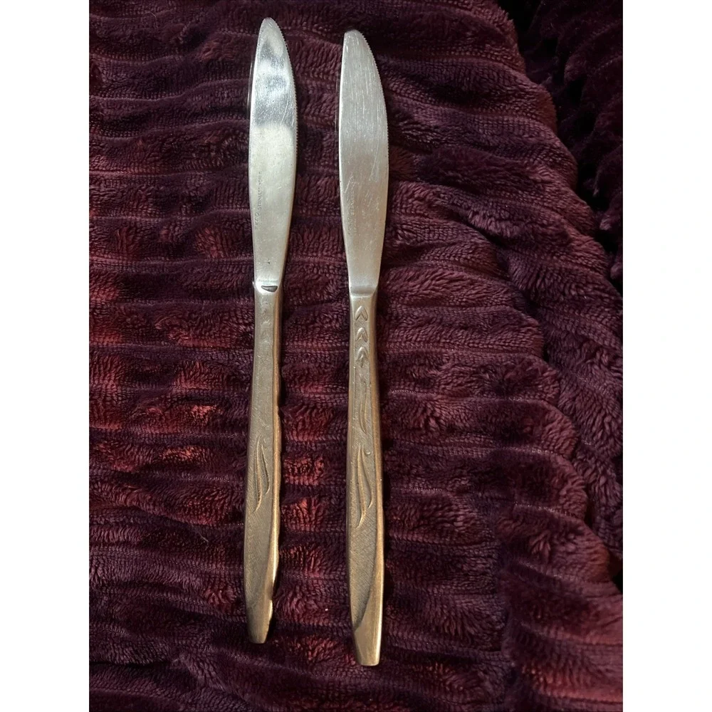 EKCO ETERNA Mary Jane Stainless Dinner Knives 8.25